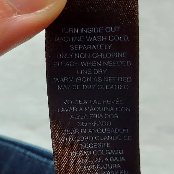 Chico's So Slimming Girlfriend Slim Leg Mid Rise Dark Blue Jeans Size 00R (2) - Picture 12 of 13